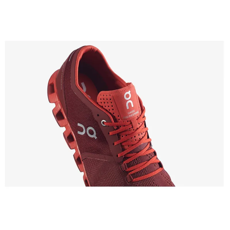 On Cloud X Mens Road Running Shoe - Sienna Rust - 10.5-2